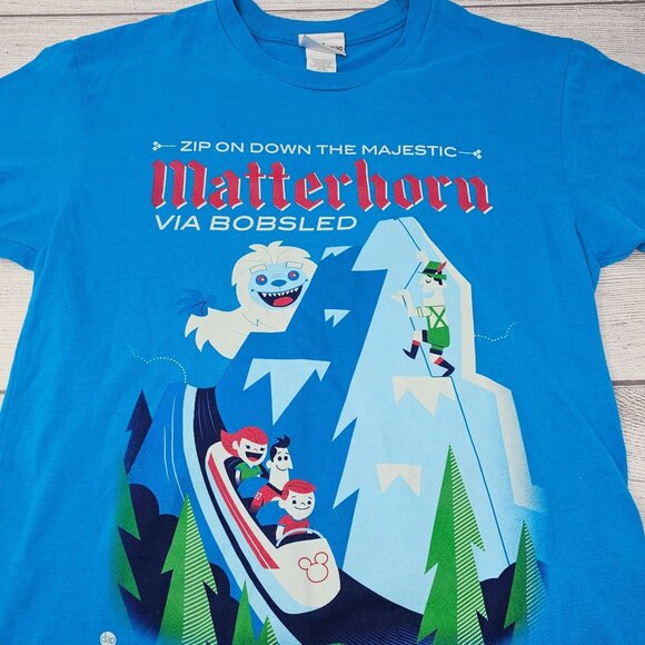 Disney x Wonderground Gallery x‎ Matterhorn via bobsled shirt Size Small - Picture 1 of 4